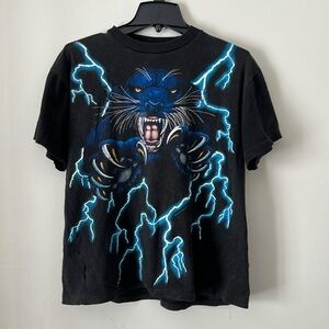 American Thunder Panther Lighting Nature AOP T Shirt Men’s Size L. Vintage 90s